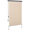 Outsunny Tenda Avvolgibile 120x200cm, Tenda a Rullo Oscurante in Alluminio e Poliestere con Manovella, Installazione a Muro e Soffitto