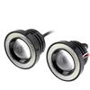 ePathChina Set da 2 lampadine LED a occhio di falco universali COB con diaframma 12 V 1200 lm DRL