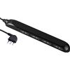 ELECTRALINE Multipresa slim 4 posti 10/16A nera - 61911