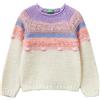 United Colors of Benetton Maglia G/C M/L 116qh100y, Maglione Bambine e ragazze, Multicolor 600, 82