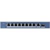 Hikvision Digital Technology DS-3E0510P-E switch di rete Non gestito Gigabit Ethernet (10/100/1000) Supporto Power over Ethernet (PoE) Blu
