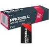 DURACELL TRANSISTOR 9V PROCELL INDUSTRIAL INTENSE - SCATOLA 10 BATTERIE 6LF22/PROCELL-MELDU0049