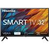 Hisense Smart TV 32 Pollici HD Ready Display DLED colore Nero 32A4K