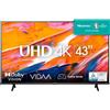 Hisense Smart TV 43" 4K UHD Display LED Sistema Operativo Vidaa Classe F 43A6K