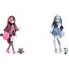 Monster High - Draculaura, bambola con accessori e cucciolo di pipistrello & Fra