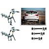MENABO PORTABICI POSTERIORE 3 BINARI PER BMW X3 F25 ANNO 2017 TUTTO IN ALLUMINIO