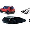 Mercedes-Benz BOX AUTO PORTAPACCHI G3 HELIOS 400 NERO+BARRE ALLUMINIO JEEP RENEGADE ANNO 2016