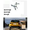 peruzzo afs Portabici Posteriore 3 Binari per Jeep Avenger anno 2024 Alluminio 3 Bici
