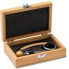 Set accessori per vino con scatola in bamboo personalizzata Tintos personalizzate o neutre
