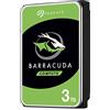 Seagate BarraCuda, 3 TB, Hard Disk Interno, SATA da 6 GBit/s, 3,5, 7.200 RPM, Cache da 64 MB per PC Desktop (ST3000DM007)