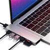 SATECHI Type-C Pro Hub Adattatore Con USB-C PD (40 Gbps), HDMI 4K, Dati USB-C, Lettore Di Schede SD/Micro, USB 3.0 - Per M2/M1 Macbook Pro/Air (Argento)