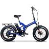 Argento Bicicletta Elettrica Pieghevole e-bike 20" Blu - AR-BI-210030 BiMax-XL