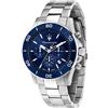 Maserati Orologio Uomo Maserati Competizione Chrono Acciaio Blu R8873600002 NUOVO E OR...