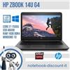 HP Zbook 14u G4 Core i7-7500u SSD 480gb Ram 16gb AMD Firepro W4190M 2gb Notebook