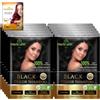 Herbishh Hair Color Shampoo for Gray Hair-Natural Hair Dye Shampoo with Argan Hair Mask-Travel size-Colors Hair in Minutes-Long lasting colour-10pack+1pack-Ammonia-Free (Black)