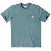 Carhartt T-Shirt Pesante K87 Con Taschino, Vestibilità Comoda, Manica Corta, Uomo, Blu (Alpino Heather), XS