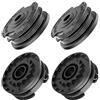 MAOZHOU Bobina a Filo per Tagliabordi,4 Pezzi Φ1.6mm 6m F016800351 Bobina di Ricambio Nylon,Bobine per Bosch Art 24 27 30 30-36 LI Decespugliatore
