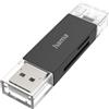 Hama - Lettore USB 3.0, OTG, SD/Micro SD