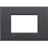 PLACCA ANTRACITE 3 MODULI LIVING AIR BTICINO LNC4803AR