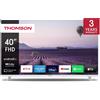 Thomson Smart TV 40" Full HD DLED DVBT2/C/S2 Android TV Wi-Fi Bianco 40FA2S13W