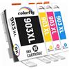 colorfly 903XL NEW CHIP Compatibili per HP 903 XL Cartucce d'inchiostro 903XL per HP Officejet 6950 6960 per OfficeJet Pro 6960 6970 All-in-One Stampante (Nero Ciano Magenta Giallo, 4-Pack)