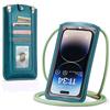 Casecond Donna Borsa a Tracolla per Mini Cellulare Piccola Borsa per Universale Telefono Portatile per iPhone 13 12 11 Pro Max X XR 8 Plus Samsung Z Flip 4 5G S23 Ultra A54 Xiaomi Fino a 7.3 Verde