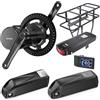 Bafang BBS01B 36V 250W Kit di Conversione Bici Elettrica Bici Elettrica Motore Centrale Ebike Kit con Display LCD 800S e senza Batteria