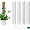 Vicloon Muschio Palo Totem, 4 Pezzi Piante Rampicanti Bastone 60cm Palo di Muschio Plastica Adatto per Monstera, Pothos e altre Piante da Interni ed Esterni con chiusure in velcro