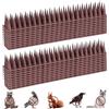 YMYH Dissuasori per Piccioni 5.7M (20 Pezzi Marrone) - Plastica Scaccia Piccioni, Anti Uccelli Gatti per Balcone, Terrazza e Finestra