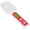 Uadme Cucchiaio dosatore elettronico 500 g/0,1 g Cucchiaio per bilancia digitale Cucchiaio per pesare elettronico da cucina con display LCD per la cottura del caffè Cottura al forno Farina di riso(rosso)