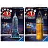 Ravensburger Puzzle 3D Empire State Building-Edizione Speciale Notte, 216 Pezzi,