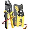 DxCRIMP Kit di Pinza crimpatrice professionale per capicorda con Pinza Crimpatrice, 0,25-2,5 mm² (AWG 24-14) - Kit Professionale con Meccanismo a Cricchetto, Ideale per Auto, Elettricisti, Fai-da-te