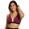 Sans Complexe Beyond The Beach Top Costume da Bagno Senza Ferretto, Colorblock Prugna, 46-48 Donna