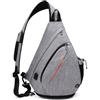 TUDEQU Crossbody Backpack Sling Chest Bag Backpack Casual Daypack with Dry Wet Separation and USB port for Men & Women (BLACK)
