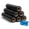 RAGO® Pellicola imballaggio Nero 6 pezzi 0,85 kg 7,5 x 7,5 x 40 cm Film estensibile imballaggio I Pellicola imballaggio trasloco Nero I Plastica per Imballaggio con dispenser