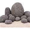 AquaOne Pietre per acquario Zen Pebbles grigio I pietre naturali misura M 1 pezzo 7-9 cm per pietra I Aquascaping roccia decorazione terrario nano bacino paesaggio