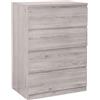 Julian Bowen, Cassettiera Jupiter con 4 cassetti, rovere grigio