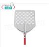 Pala Pizza Quadra Forata Tulip per Infornare in Alluminio cm 36x36, manico 30 cm