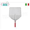 Pala Pizza Quadra Forata 45x45 cm per Infornare in Alluminio, Linea Tulip