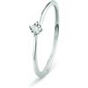 Bliss Anello Rugiada in oro bianco e diamanti 0.07 ct. G Si