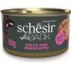 Schesir After Dark Cat Adult Filetti in brodo Pollo con Prosciutto 80 gr