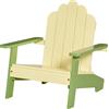 Easycomfort Sedia per Bambini in Legno di Pino, Sedia Adirondack da Giardino e Outdoor con Seduta Ergonomica con Braccioli, Schienale e Vernice Atossica 51x50x52.5cm Verde