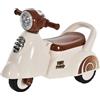 EasyComfort Moto per Bambini 12-36 mesi, Triciclo Senza Pedali con Luci e Suoni Realistici, Beige e Marrone, 66x33x 47.7cm