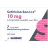 Sandoz Cetirizina sandoz 10 mg compresse rivestite estite con film