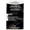 Euphidra colorpro xd 100 nero gel colorante capelli in flacone + attivante + balsamo + guanti