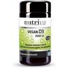 Nutriva Vegan D3 2000 UI 60 Compresse - Vitamina D3 Vegana per il Benessere di Ossa e Sistema Immunitario