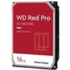 WESTERN DIGITAL Hard Disk Red Pro 16 TB 3.5" Interfaccia Serial ATA III 7200 Rpm
