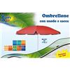 SUNNY STAR OMBRELLONE ROSSO DIAMETRO 200 CENTIMETRI CON SNODO E SACCA