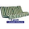 METAL F.A.R. RICAMBIO COMPLETO DONDOLO 3 POSTI RIGATO