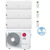 Lg Climatizzatore Condizionatore LG Libero Smart R32 Wifi Trial Split Dual Inverter 9000 + 9000 + 9000 BTU con U.E. MU3R21 NOVITÁ Classe A++/A+